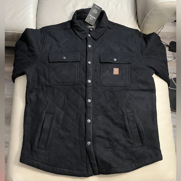 NWT - Brixton Men’s Cass Quilted Insulated Fleece Jacket - Size L - Picture 6 of 15